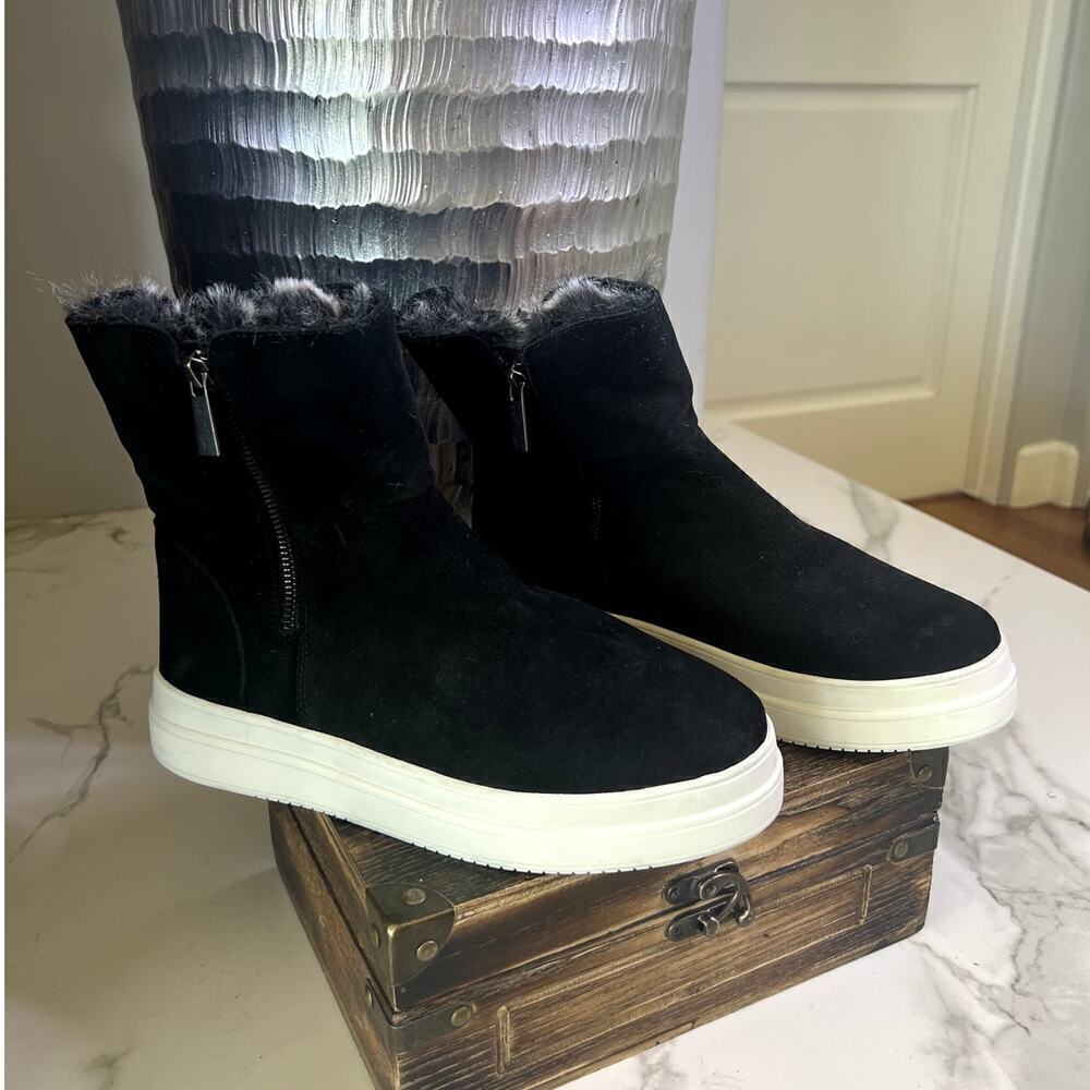 J/Slides Tristan Faux Fur Lined Waterproof Sneaker Boots - Picture 3 of 14